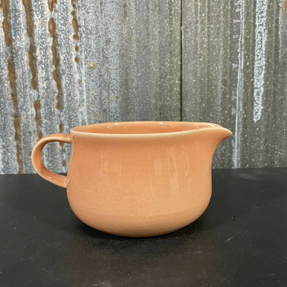 Vintage Nancy Calhoun Light Peach Japan Discontinued Gravy Bowl Dinnerware 80s - Picture 3 of 8